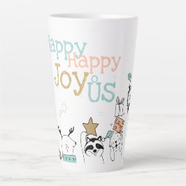 Taza De Café Latte Famosos Personalizados de vacaciones Animales feli