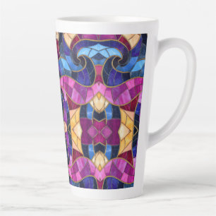 Taza De Café Latte Fancy Mosaic Latte Coffee Mug