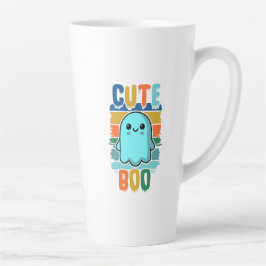 Taza De Café Latte Fantasma retro vintage