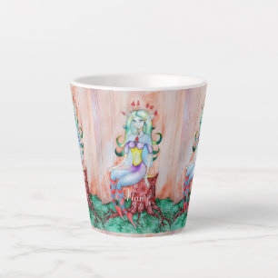 Taza De Café Latte Fantasy Pixie Fairy Thunder_Cove