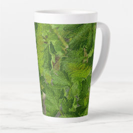 Taza De Café Latte Fantasy Tropical Forest