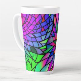 Taza De Café Latte Faux Seted Glass
