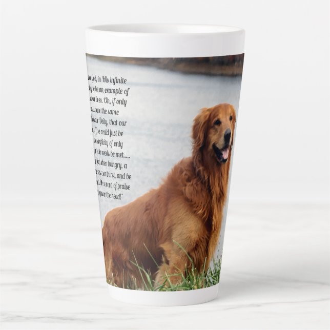 Taza De Café Latte Fe inquebrantable Inspiradora (Anverso)