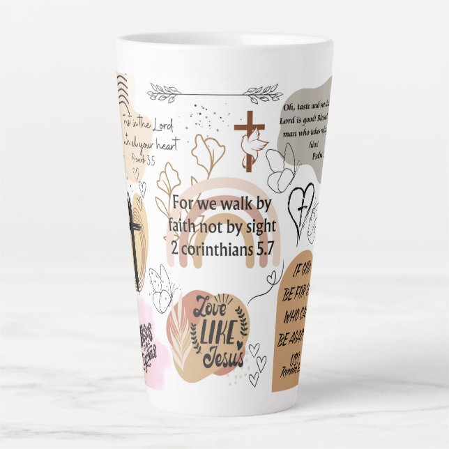 Taza De Café Latte Fe y esperanza (Anverso)