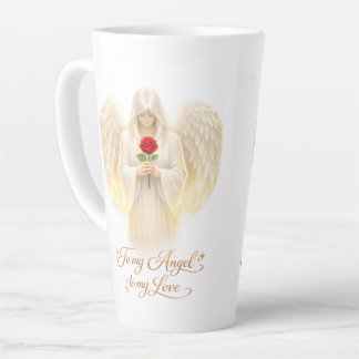 Taza De Café Latte FeAngélicaCorazónDePlata