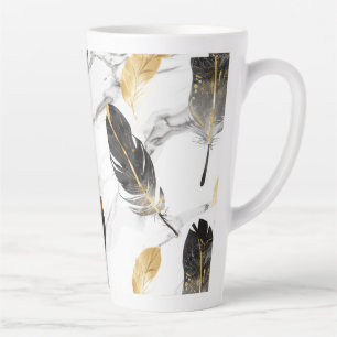 Taza De Café Latte "Feathered Grace Ceramic Mug"