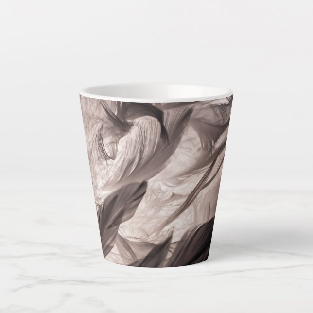 Taza De Café Latte Feathers (Anverso)
