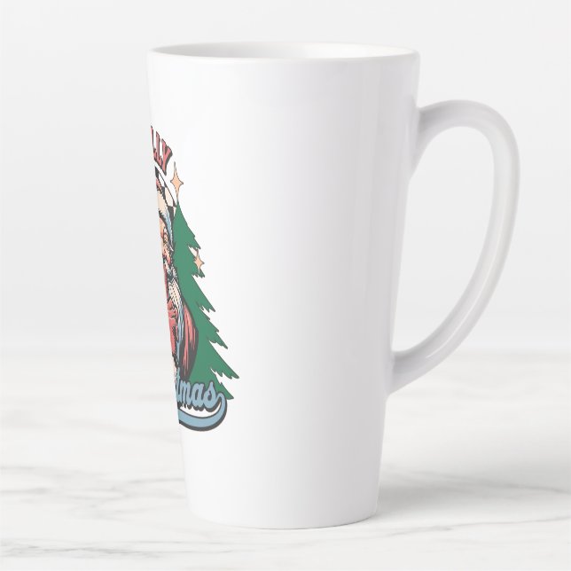 Taza De Café Latte Feelin’ Jolly Christmas Sant (Derecha)