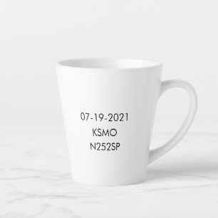 Taza De Café Latte Felicitaciones en vuelo solo - personalizable latt
