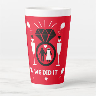 Taza De Café Latte Felicitaciones originales y divertidas por el comp