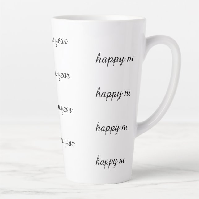 Taza De Café Latte feliz año nuevo (Derecha)
