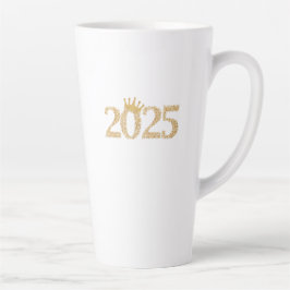 Taza De Café Latte Feliz Año Nuevo 2025