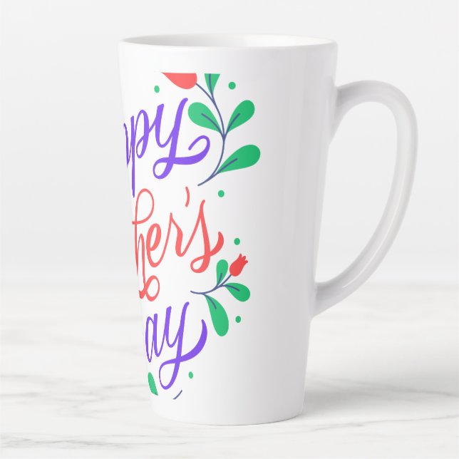 Taza De Café Latte Feliz día de la madre (Derecha)