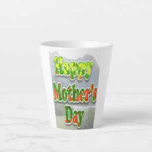 Taza De Café Latte Feliz Día de la Madre