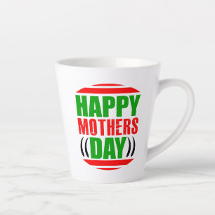 Taza De Café Latte Feliz Día de la Madre