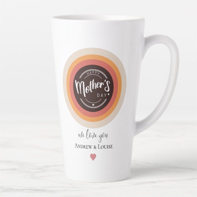 Taza De Café Latte Feliz día de la madre (Derecha)