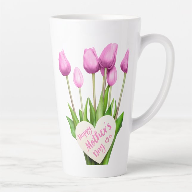 Taza De Café Latte Feliz Día de la Madre (Derecha)