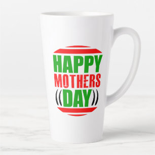 Taza De Café Latte Feliz Día de la Madre-13335