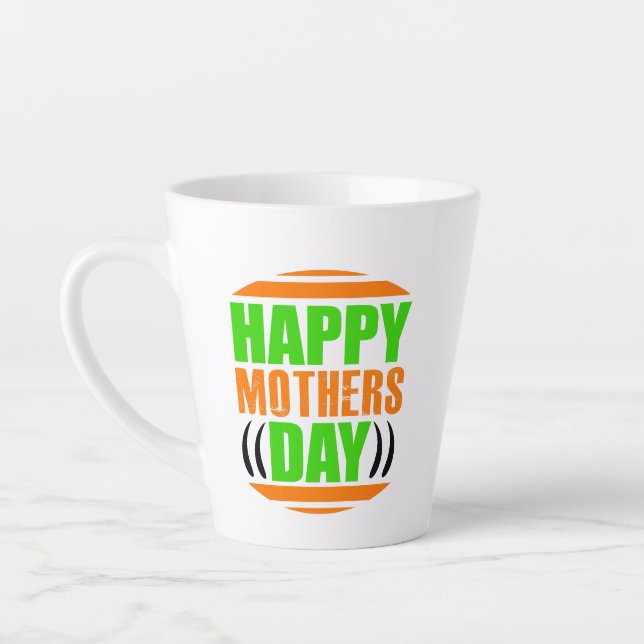 Taza De Café Latte Feliz Día de la Madre-13335 (Izquierda)