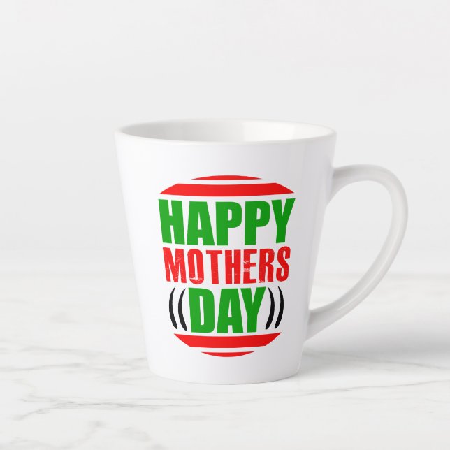 Taza De Café Latte Feliz Día de la Madre-13335 (Derecha)