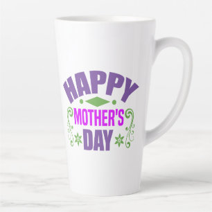 Taza De Café Latte Feliz Día de la Madre-64925
