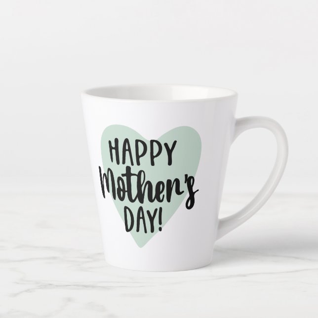 Taza De Café Latte Feliz Día de la Madre Latte Mug (Derecha)