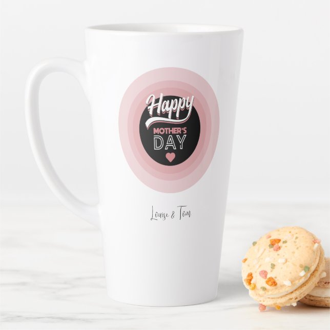 Taza De Café Latte Feliz día de la madre, tazón de café (In situ)