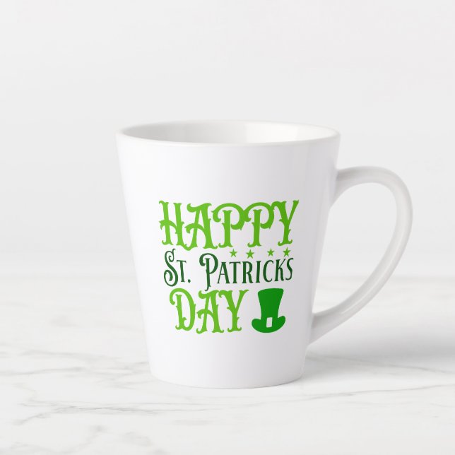 Taza De Café Latte Feliz Día de San Patricio-88489 (Derecha)