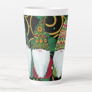 Taza De Café Latte Feliz día de San Patricio GNOMES 