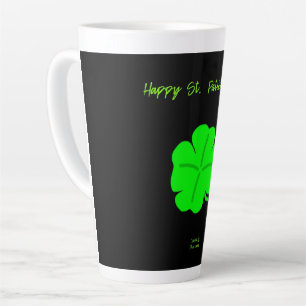 Taza De Café Latte Feliz Día de San Patricio Gran Mug Latte