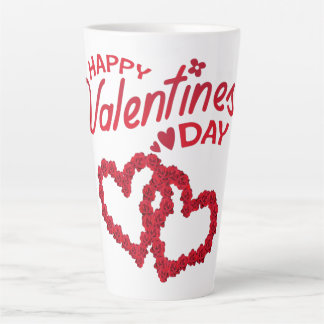 Taza De Café Latte Feliz Día de San Valentín