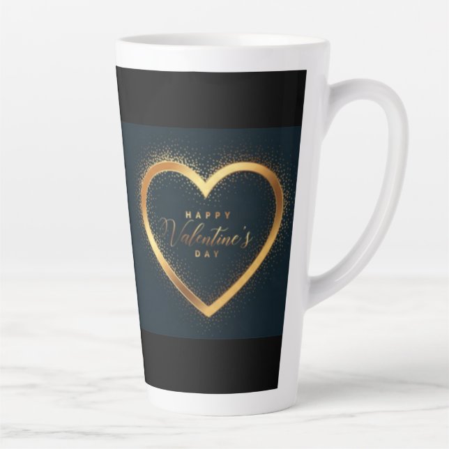 Taza De Café Latte ¡Feliz día de San Valentín! (Derecha)