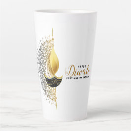 Taza De Café Latte Feliz Diwali