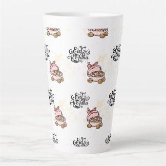 Taza De Café Latte Feliz Eid-Eid Adha Mubarak 2022.