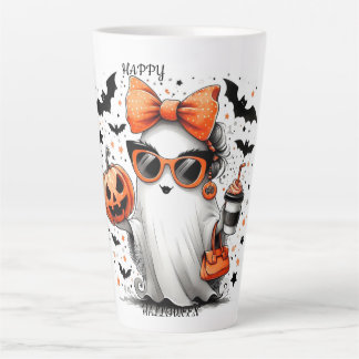 TAZA DE CAFÉ LATTE FELIZ HALLOWEEN