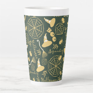 Taza De Café Latte Feliz Halloween