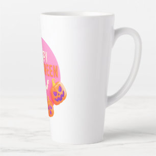 Taza De Café Latte Feliz Halloween