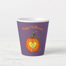 Taza De Café Latte Feliz Halloween Calabaza Mug