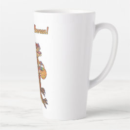 Taza De Café Latte Feliz Halloween Dinosaur Mug Large