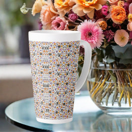 Taza De Café Latte Feliz Halloween Latte Mug