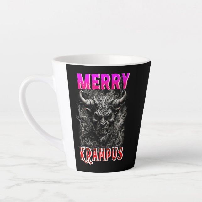 Taza De Café Latte Feliz Krampus (Izquierda)