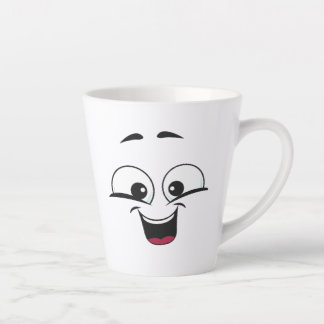 Taza De Café Latte "Feliz Mug - Sip, Sonrisa, Repetir - Moody Mug"