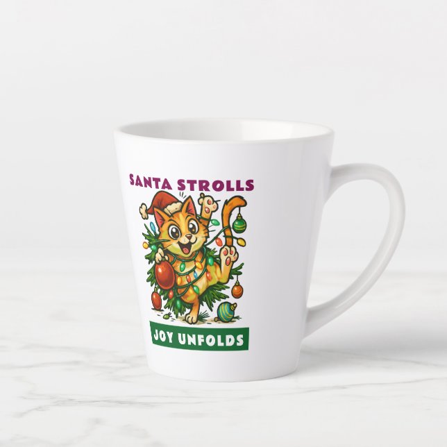 Taza De Café Latte Feliz Navidad (Derecha)