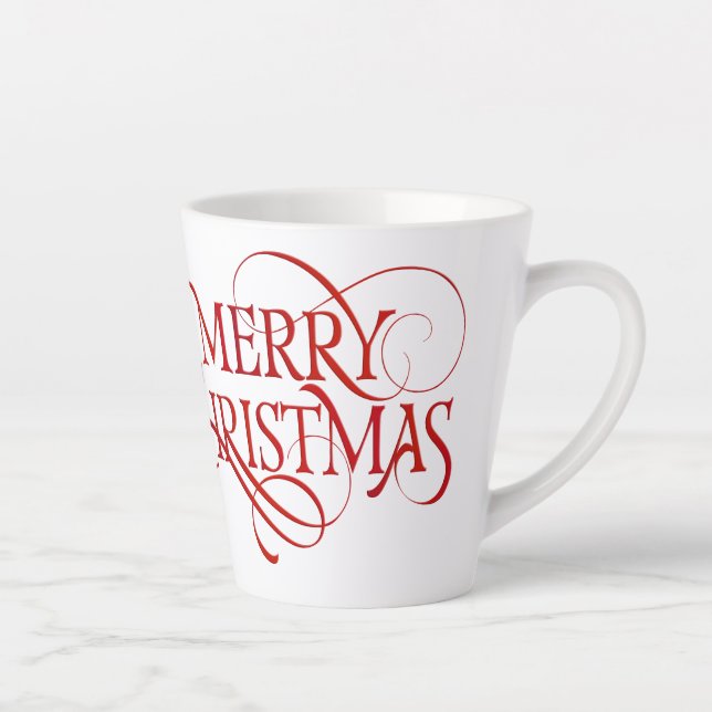 Taza De Café Latte Feliz Navidad (Derecha)