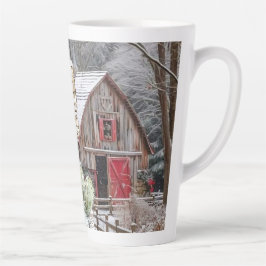 Taza De Café Latte Feliz Navidad