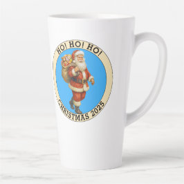 Taza De Café Latte Feliz Navidad