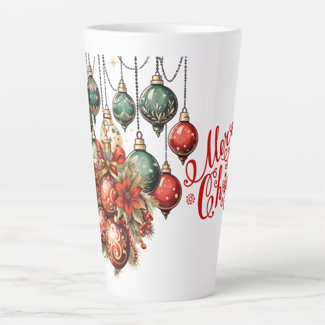 Taza De Café Latte Feliz Navidad (Anverso)