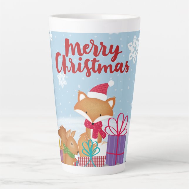 Taza De Café Latte Feliz Navidad (Anverso)