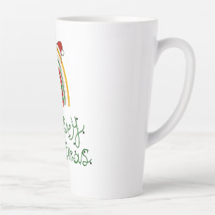 Taza De Café Latte Feliz Navidad
