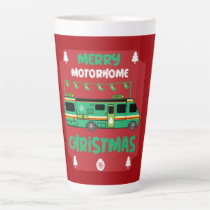 Taza De Café Latte Feliz Navidad a Motorhom RV